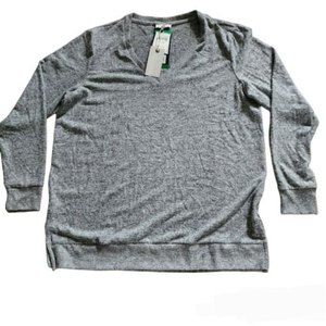 Lucky Brand Womens V-neck Tunic Long Sleeve Pullover Size XL New